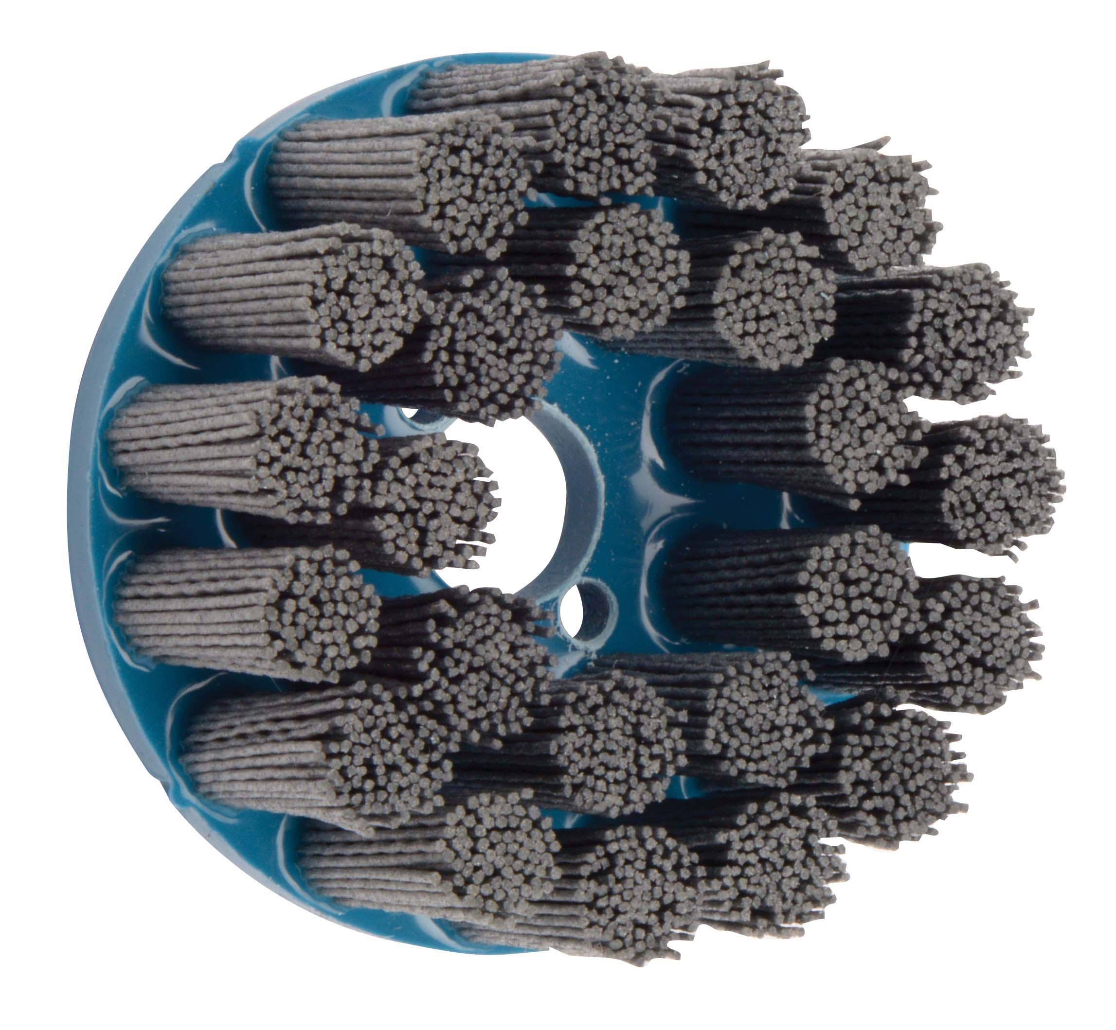 Weiler Silicon Carbide Bristle Disc - Fine Grade - Arbor Attachment - 7/8 in Center Hole - 4 in Outside Diameter - 0.04 in Brist - Avayadevconnect