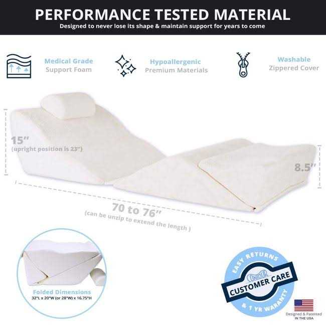 Contour BackMax Foam Wedge Pillow System - Sports Supplies Online Store