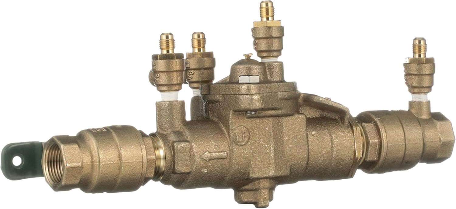 Watts 3/4" Lead Free Reduced Pressure Zone Assembly, Quarter Turn Shutoff Valves