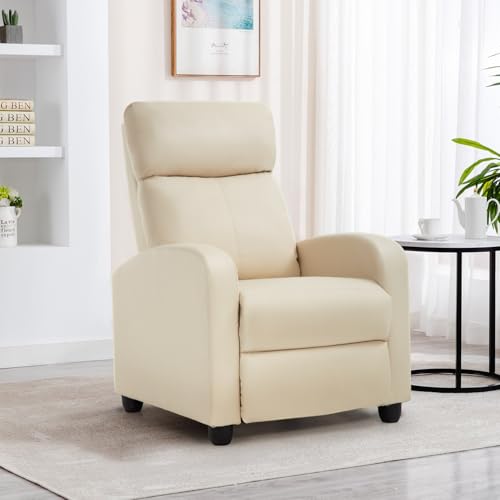 BestMassage | Recliner Chair | with 2 Point Massage Function | Black | with Lumbar Support, Adjustable Push Back, Wide Armrests
