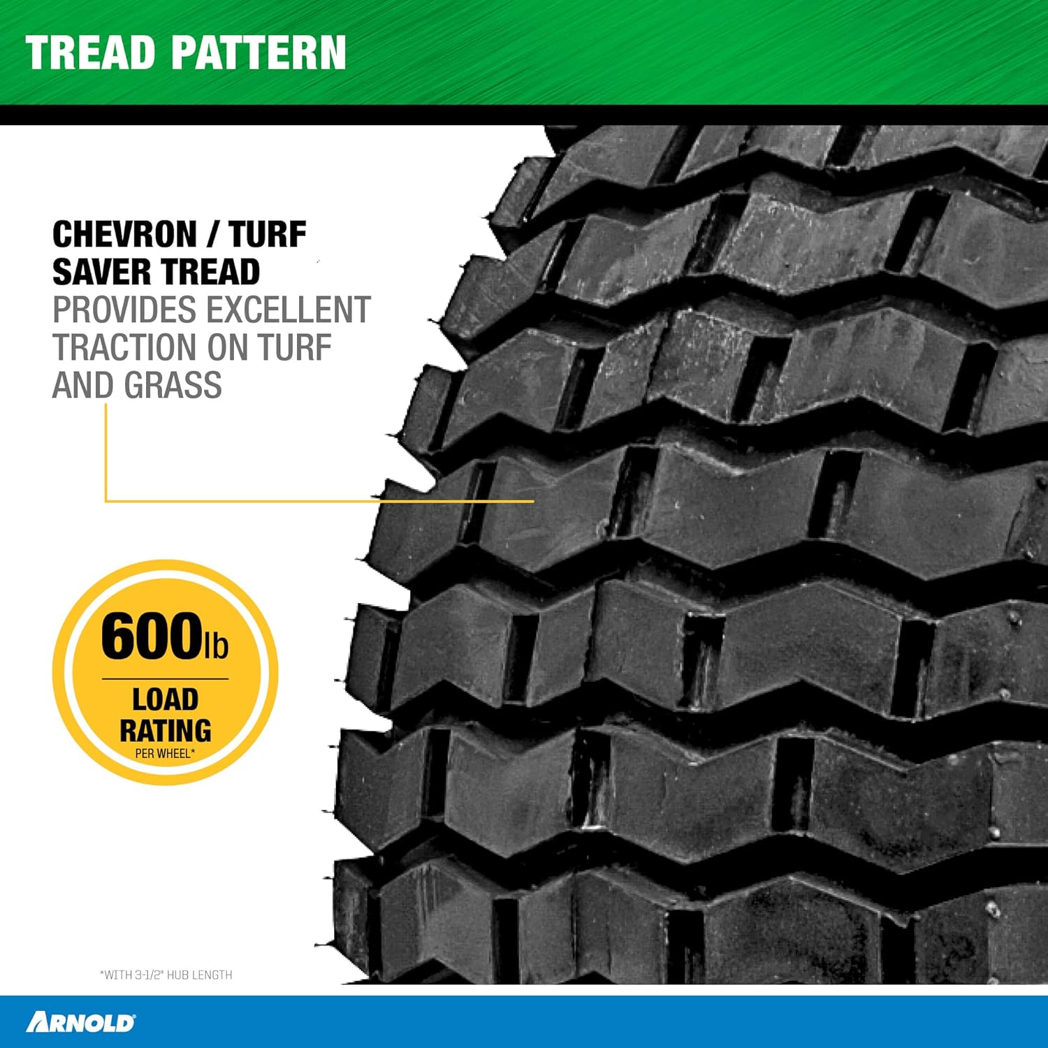 Arnold 20-Inch x 8-Inch Replacement Tractor Tire