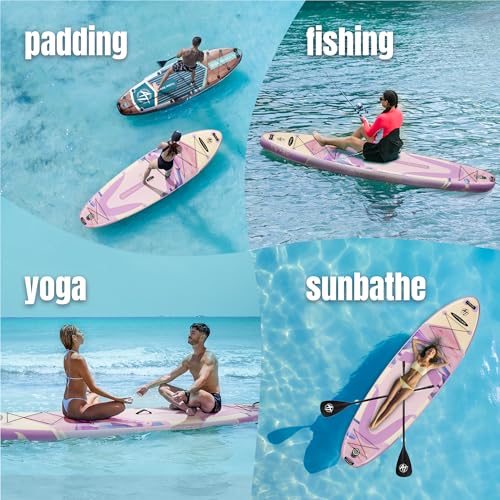 11'6"x35" Inflatable Stand Up Paddle Board 450LBS Weight Capacity Extra Wide Non-Slip Stable Deck Adult SUP