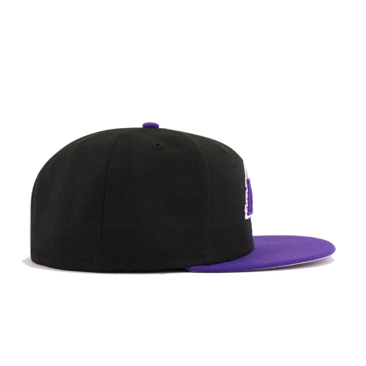 New Era Los Angeles Lakers Basic 2 Tone 59FIFTY Fitted Cap - Black/Purple
