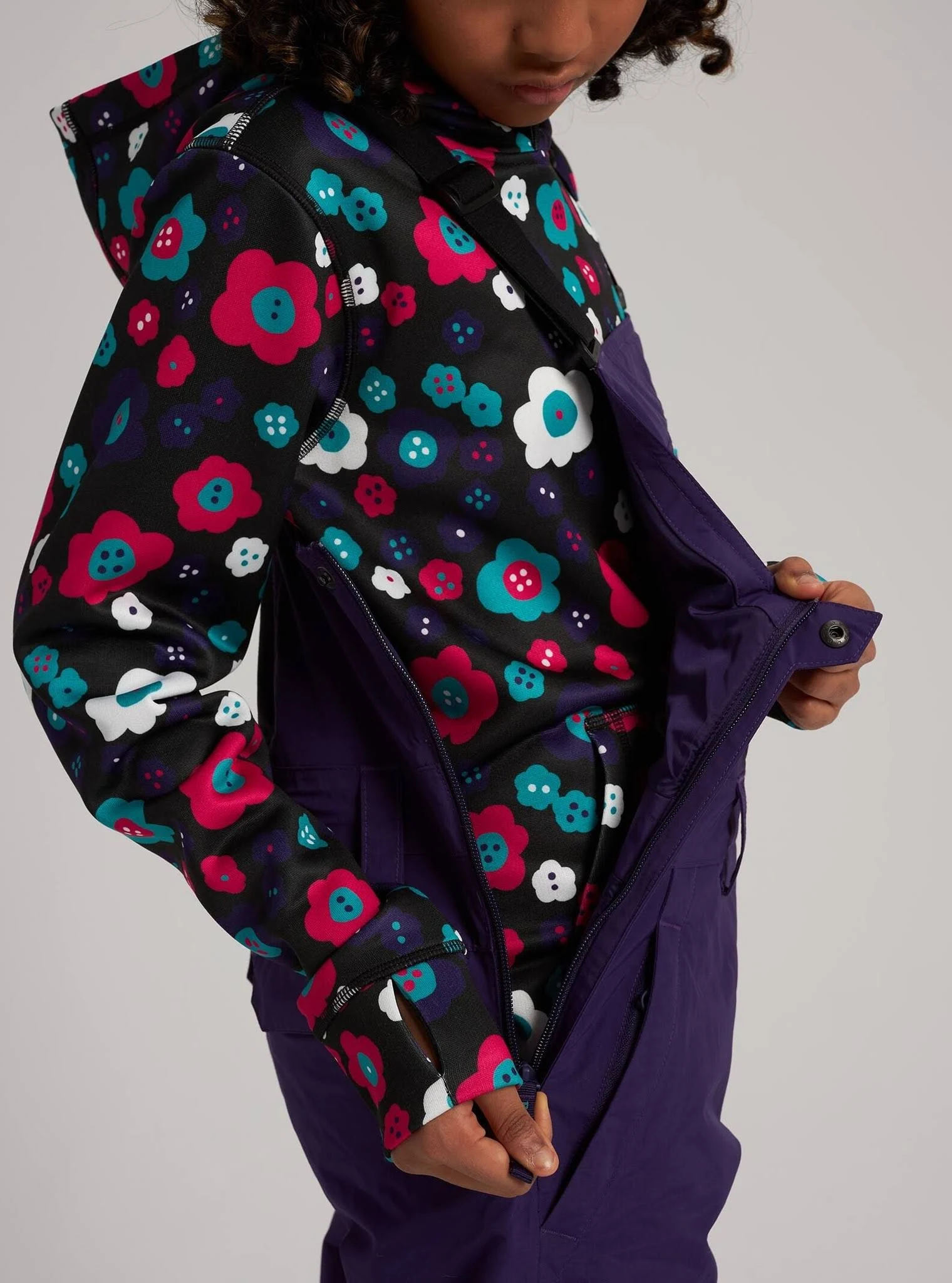 Burton Kids& Skylar Bib Pant Parachute Purple / M