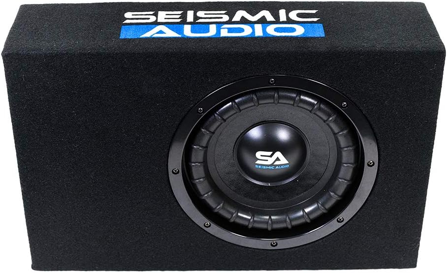 Seismic Audio - SA-SCE08-8 Inch 400 Watt Slim Shallow Mount Car Truck Audio Subwoofer Enclosure