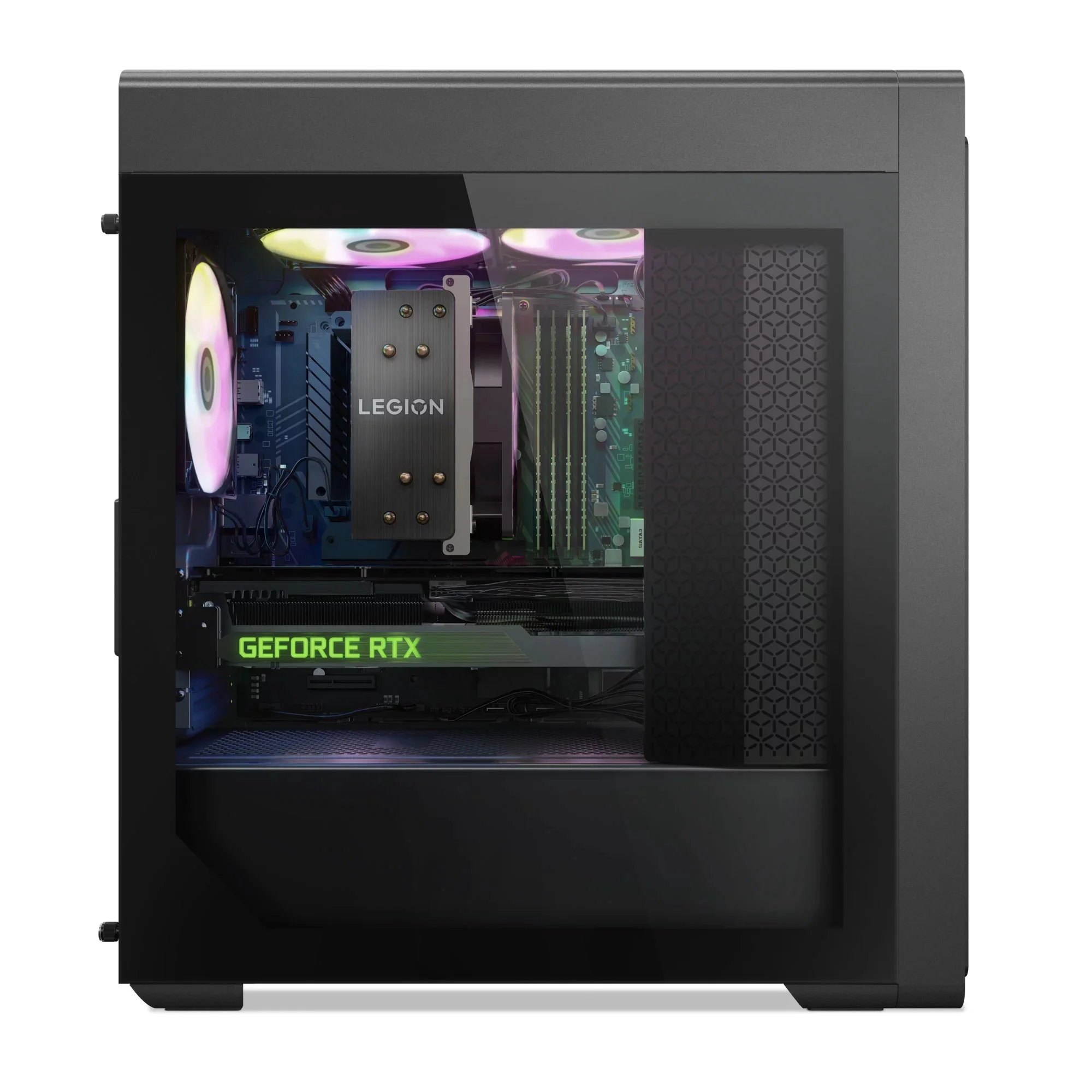 Lenovo Legion T5 Tower Gaming Desktop PC - AMD Ryzen 5 7600 up to 5.10 GHz CPU, 128GB DDR5 RAM, 512GB NVMe SSD + 2TB HDD, GeForce RTX 3060 12GB GDDR6