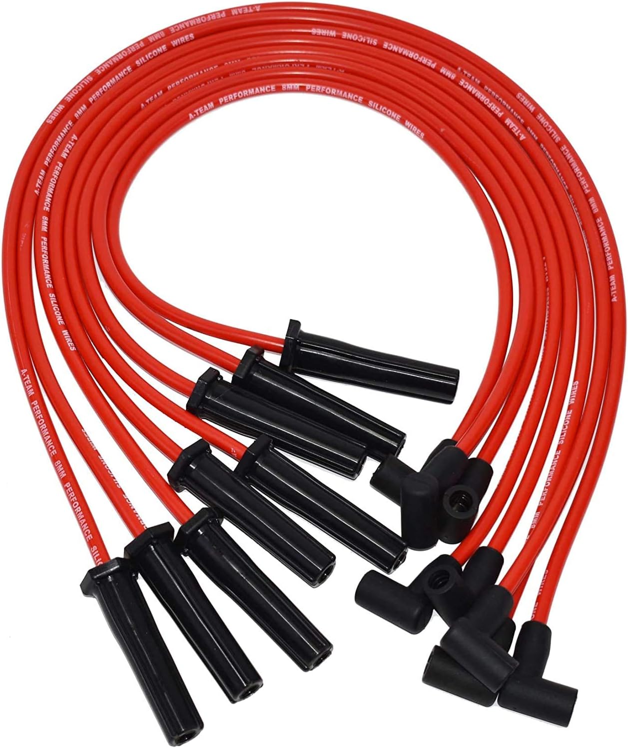 A-Team Performance Pro Series R2R Distributor, 8.0mm Spark Plug Wires, & 45K Volt Coil Compatible With Chevy Corvette BBC Tach Drive 396, 402, 427