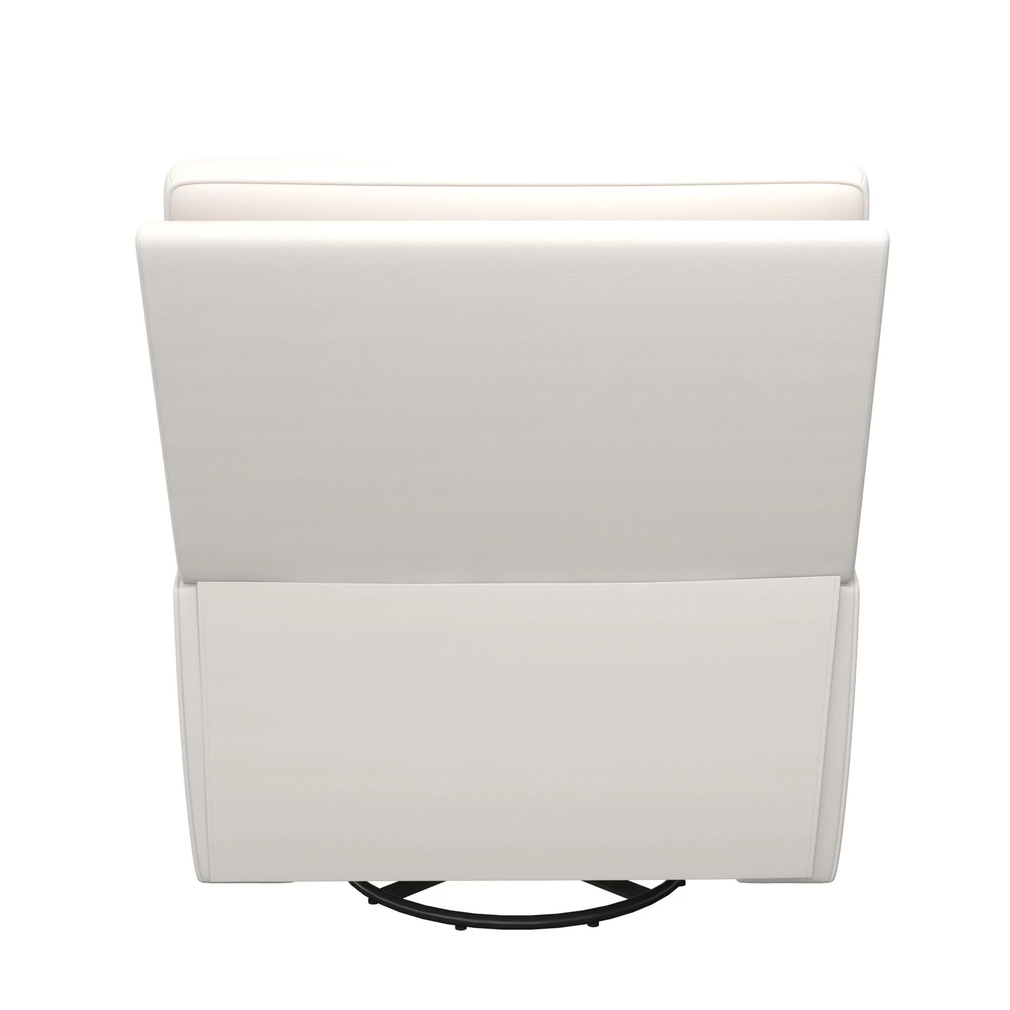 Baby Relax Rylan 4-in-1 Swivel Glider Rocker Recliner Chair, White Linen