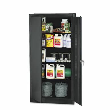 Tennsco 72x22 High Standard Cabinet (Assembled), 36 x 18 x 72, Black