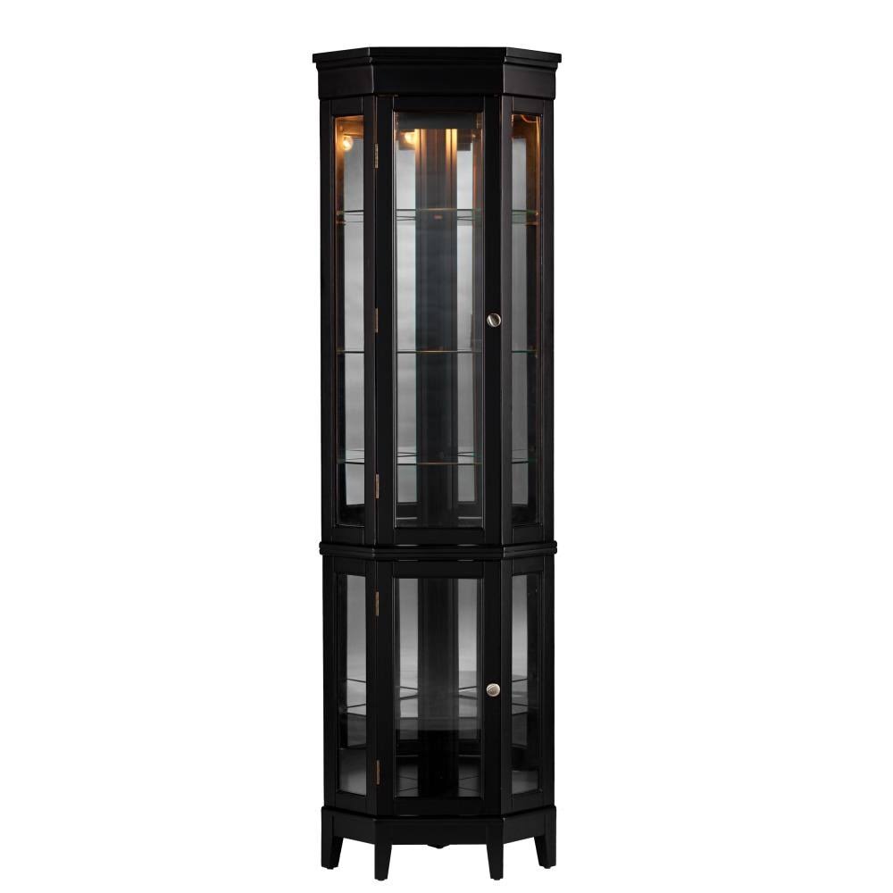 Boston Loft Furnishings Nakasi Black Pine Curio Cabinet | ATG7960
