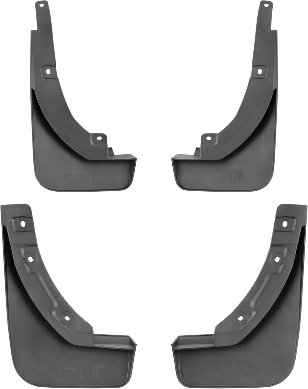 BOXI Set of 4 Front and Rear Side Mud Flaps Splash Guards Fit for Ford Escape 2020 2021 Sport Utility Mud Guard Set (Not fit for ST-Line Model