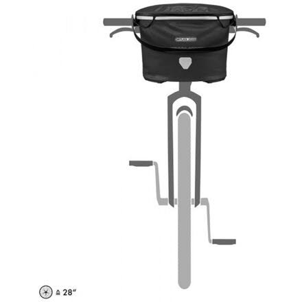 Ortlieb Up Town City Rack Bag Black, 17.5L