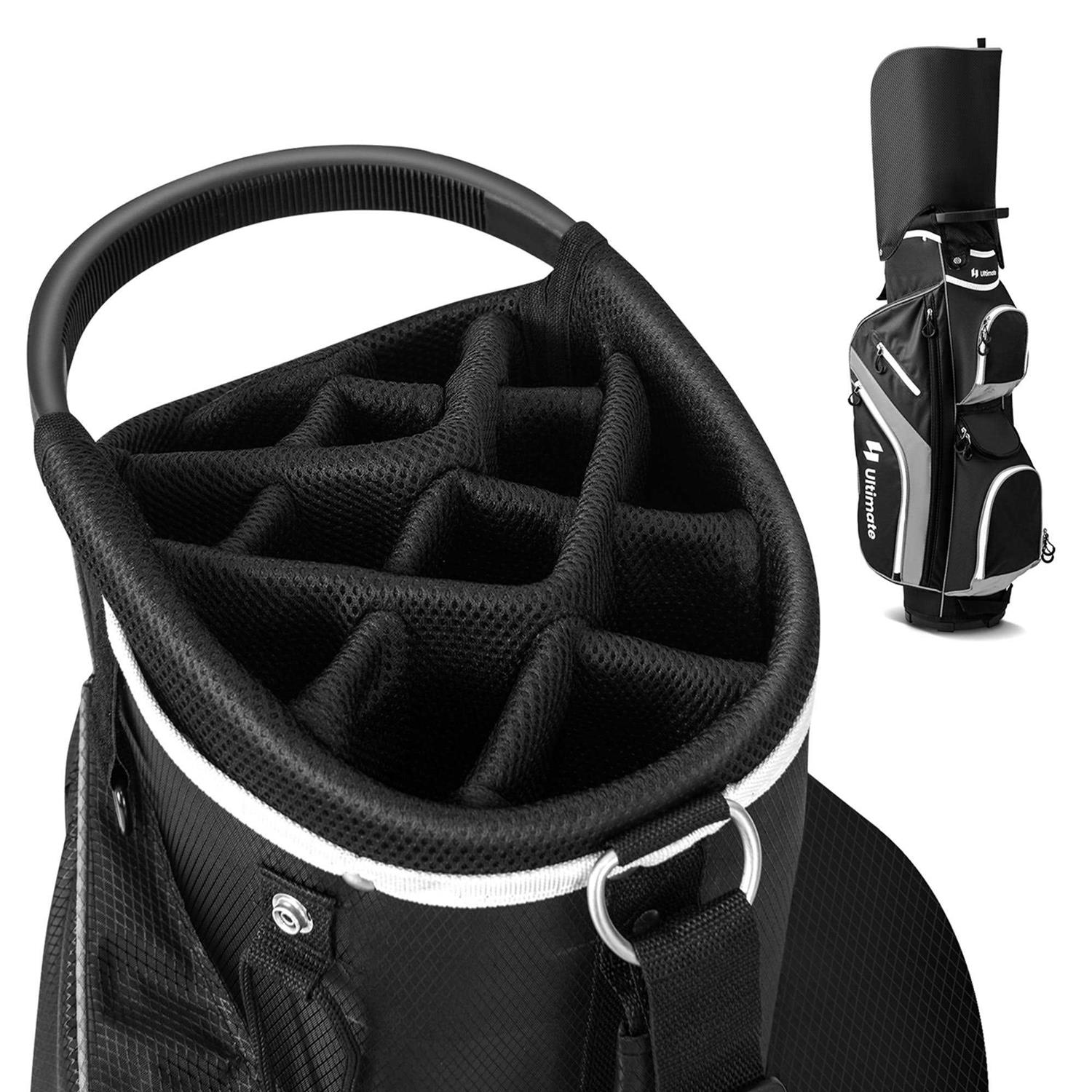 Costway Golf Cart Bag with 14-Way Top Dividers - Sports Supplies Online Store