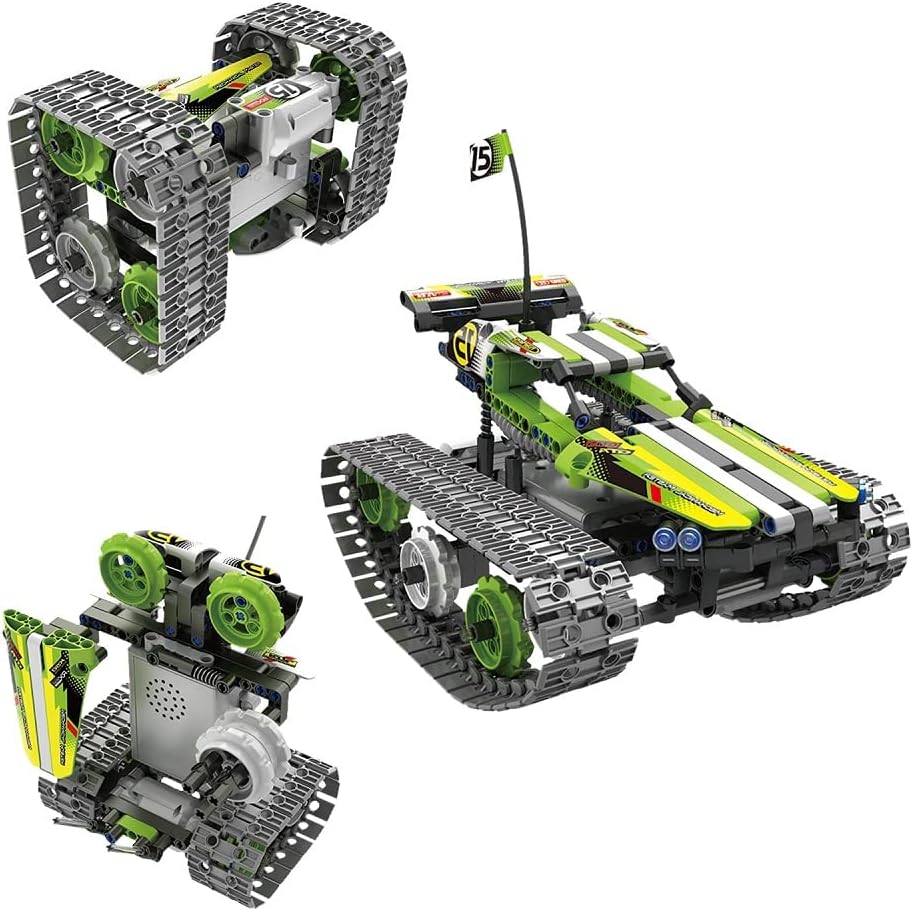 SERANO 3-in-1 STEM Remote Control Building kit - Tracked car/Robot/Tank for 6-12 Years Old boy Gift (392Pcs) …