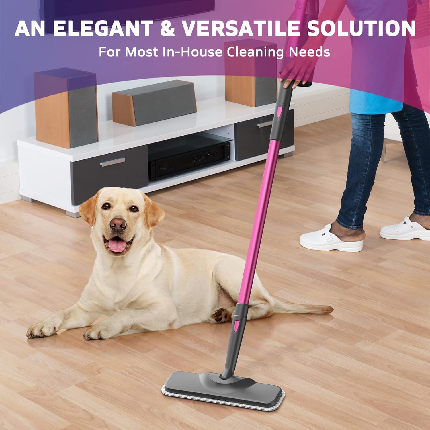 Schenley Steam Mop Cleaner with Detachable Handheld Steamer for Cleaning Hardwood/Laminate Floor, Tiles, Carpet and Grout