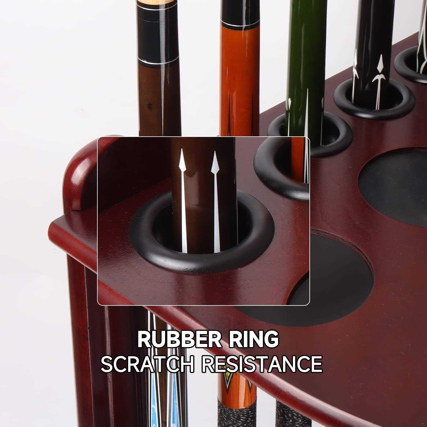 GSE Games &amp; Sports Expert Corner Style Floor Stand Billiard Pool Cue Rack with Score Counters. Holds 10 Cue Sticks - Sports Supplies Online Store