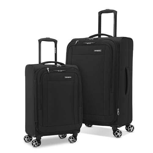 Samsonite Saire LTE Softside Expandable Luggage with Spinner Wheels, 3-Piece Set (20/25/28), Caribbean Blue