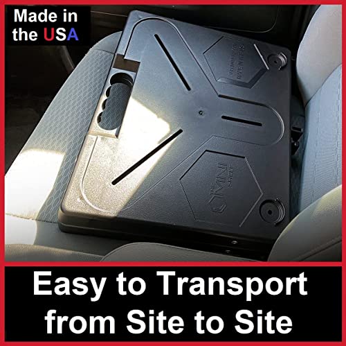 The OmniShelf Magnetic Portable Workstation + Toolbox, Computer & Laptop Stand, Multimeter Case, Utility Shelf w/ 40 lb Capacity