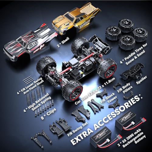 HYPER GO 14210 H14BM V3 1/14 Brushless RC Cars for Adults Fast 50 mph, RC Trucks 4X4 Offroad Waterproof, Electric Powered High Speed RC Car