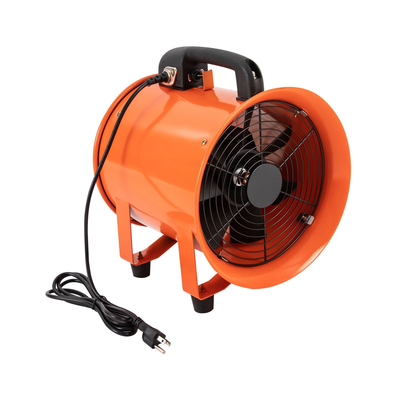 ZhdnBhnos 10 Inch Industrial Exhaust Fan Paint Booth Utility Blower Portable Ventilation Fan, Fume Extractor with 32.8ft Duct Hose