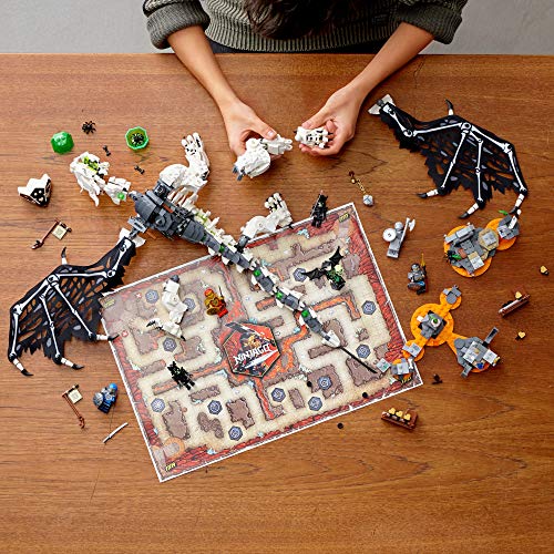 LEGO NINJAGO Skull Sorcerer’s Dragon 71721 NINJAGO Dragon Set Featuring Warrior Toy Figures (1,016 Pieces)