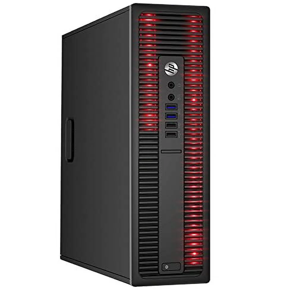 HP Custom Built RGB Lights PC with 24 Inch Monitor ProDesk Desktop Computer Intel Core i5 6500 Quad-Core Processor 16GB RAM 512GB SSD Win 10 Pro