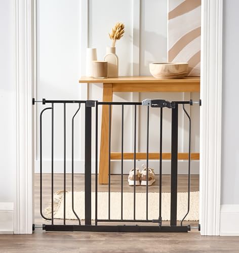 Regalo Easy Step 38.5-Inch Wide Walk Thru Baby Gate, Includes 6-Inch Extension Kit, Pressure Mount Kit, Wall Cups