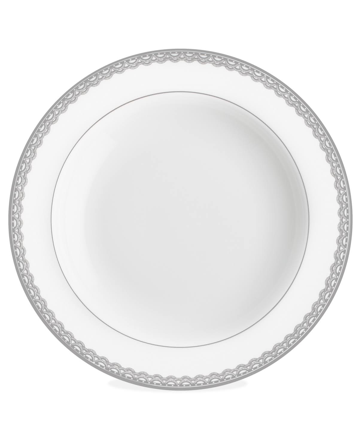 Waterford Lismore Lace Platinum Rim Soup Bowl - Megean