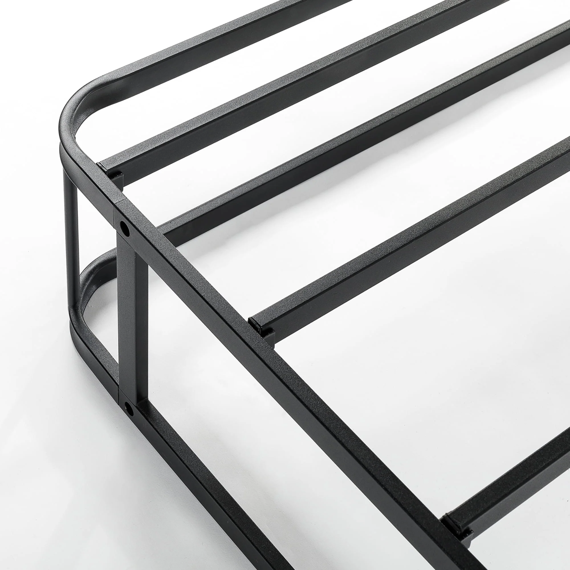 Mellow 9 Box Spring, Heavy Duty Steel, Easy Assembly, Navy, Queen