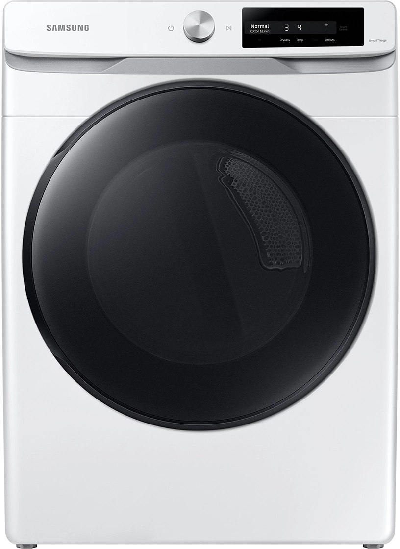 Samsung 7.5 cu. ft. Smart Dial Gas Dryer with Super Speed Dry in White DVG45A6400W