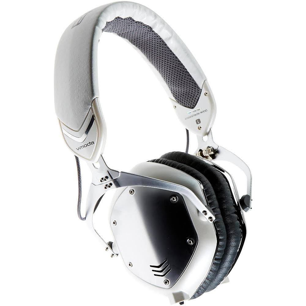 V-MODA Crossfade M-100 Over-Ear Headphones (White Silver)