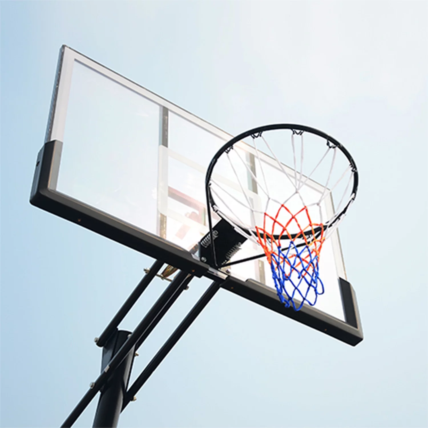 Vebreda 54 in. Portable Basketball Hoop System, 7.5 - 10 ft. Height Adjustable - Radiant Selections