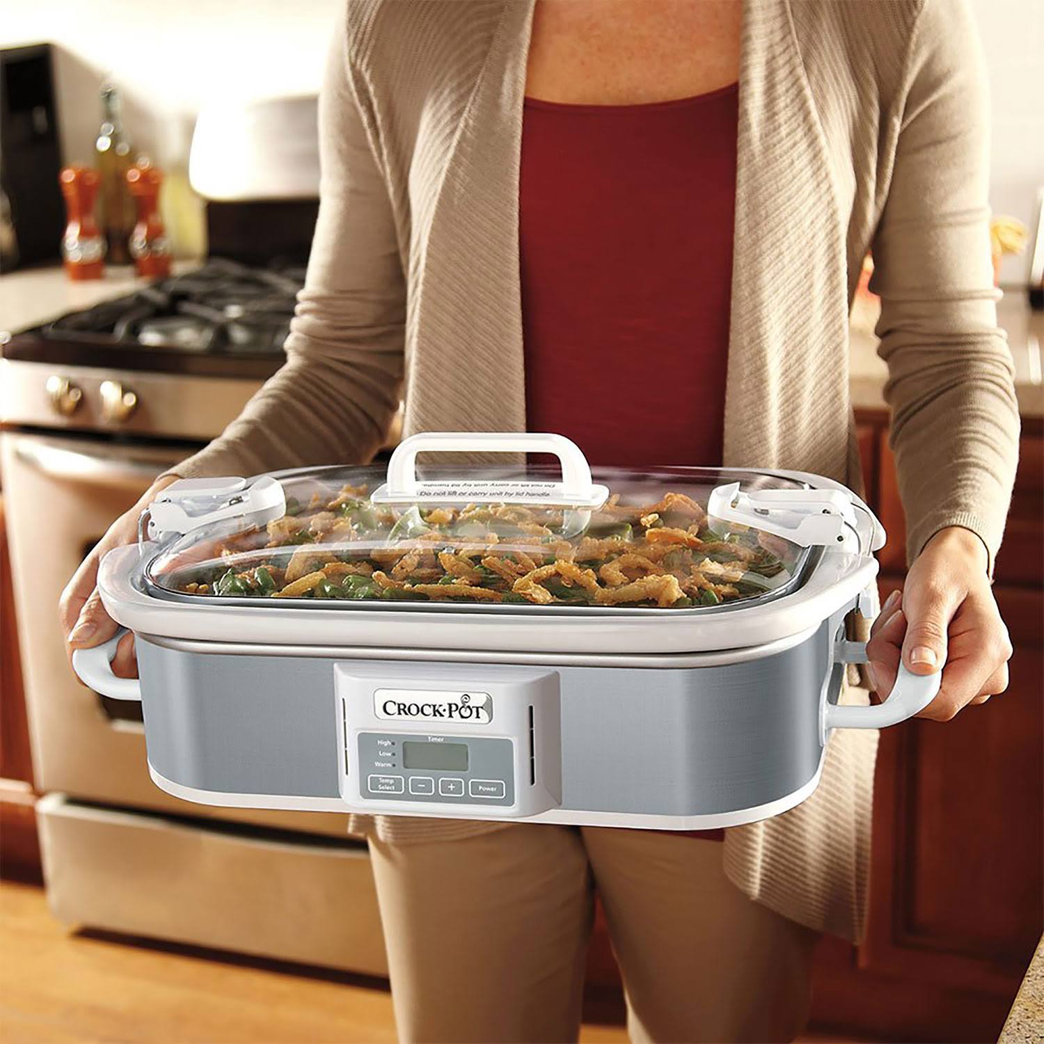 3.5 Qt. Crock-Pot SCCPCCP350-SS Programmable Digital Casserole Crock Slow Cooker