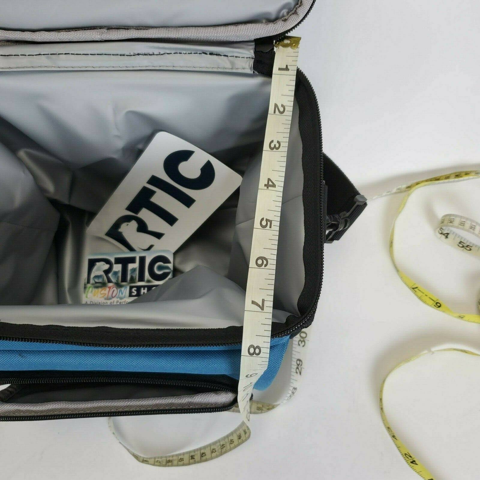 RTIC Day Cooler, Light Blue, 8 Can, Insulated Bag with Zipper