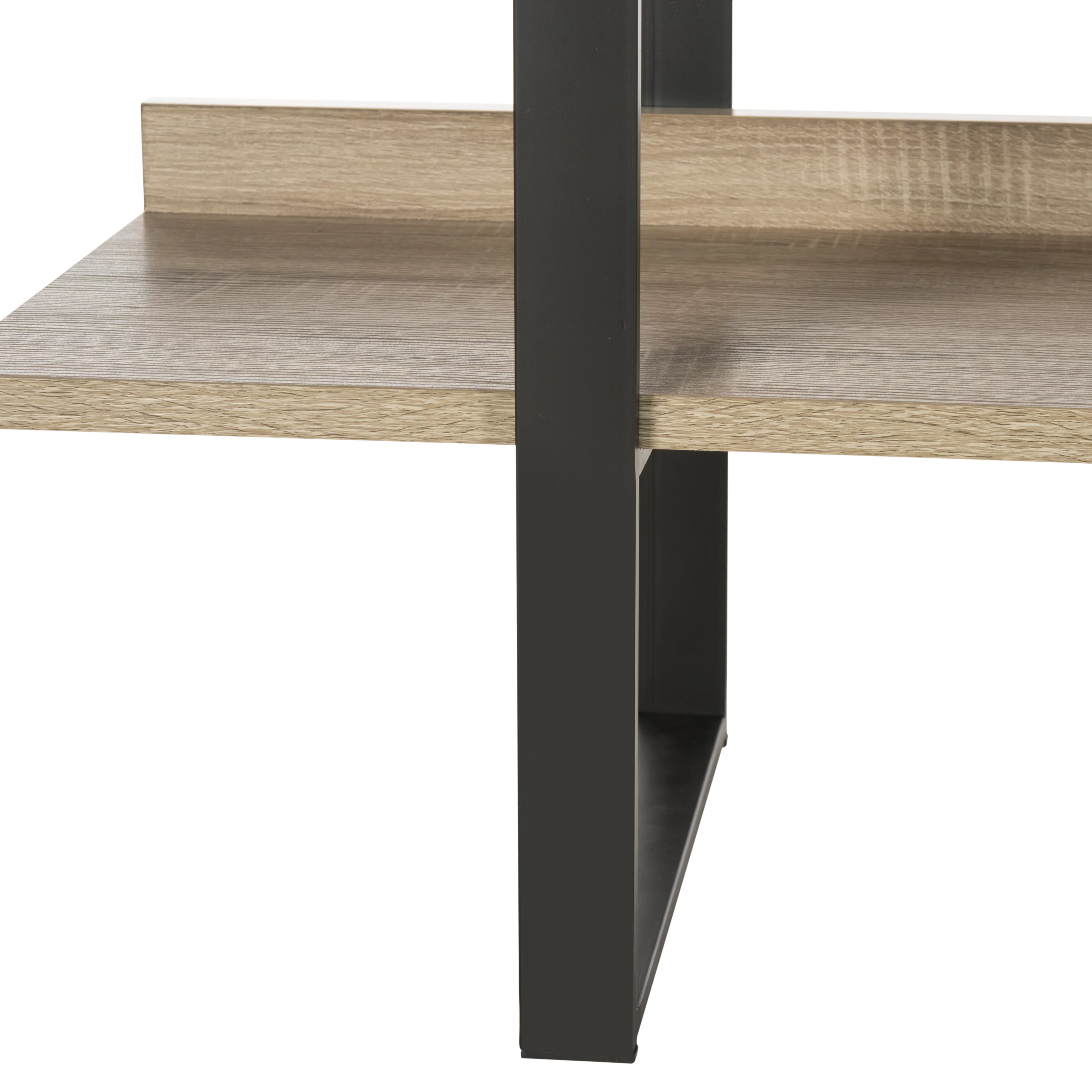 SAFAVIEH Melissa Retro Mid Century 4 Tier Etagere, Oak/Black