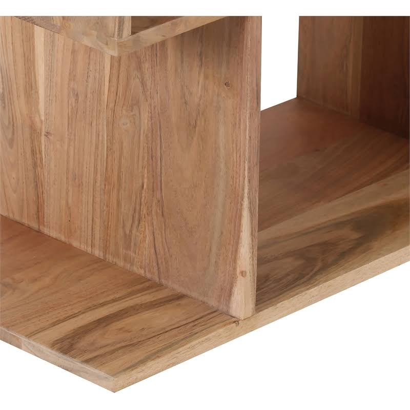 Hawthorne Collections Portola Solid Acacia Wood Bookcase - Natural
