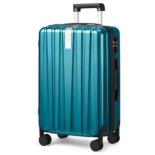 Hanke 29 Inch Luggage Suitcases With Spinner Wheels Lightweight PC hardside Rolling Suitcase With Travel Lock, Checked-Large 29-Inch(Blackish Green)