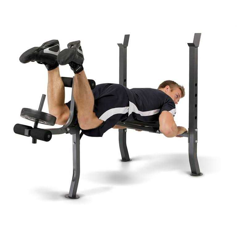 Marcy Diamond Elite MD Standard Bench with 100 Lb. Weight Set - Sports Supplies Online Store