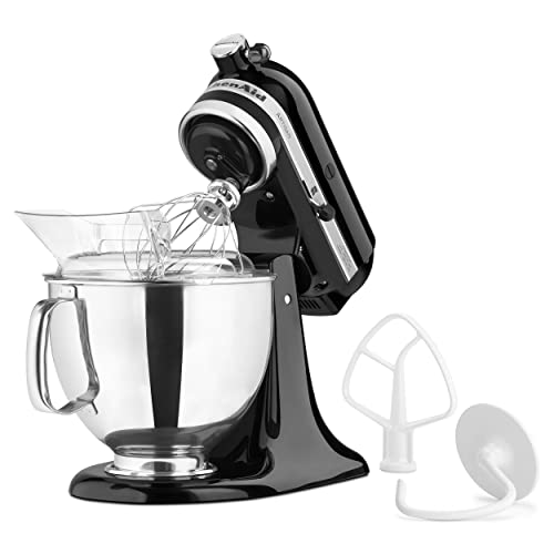 KitchenAid Artisan Series 5 Quart Tilt Head Stand Mixer with Pouring Shield KSM150PS, Removable bowl, Aqua Sky