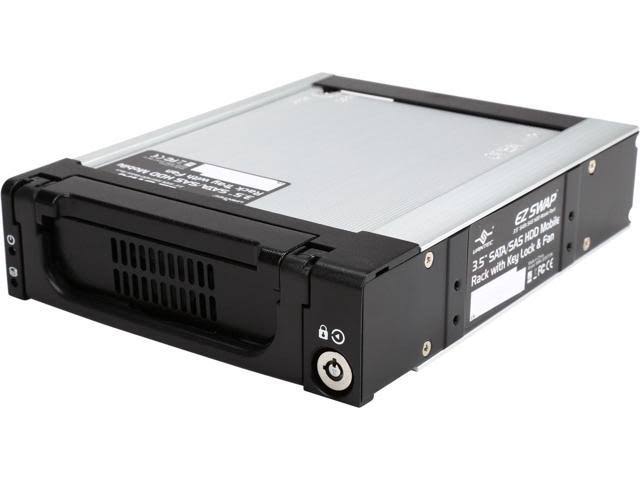 Vantec MRK-320ST-BK EZ Swap 3.5Inch SATA/SAS HDD Mobile Rack
