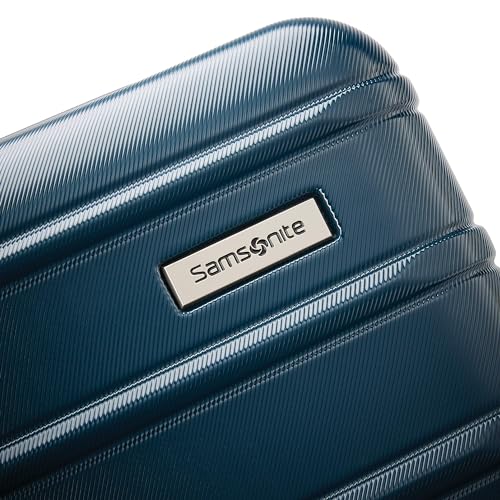 Samsonite Omni 2 Hardside Expandable Luggage with Spinner Wheels, 2-Piece Set (19/24), Lagoon Blue