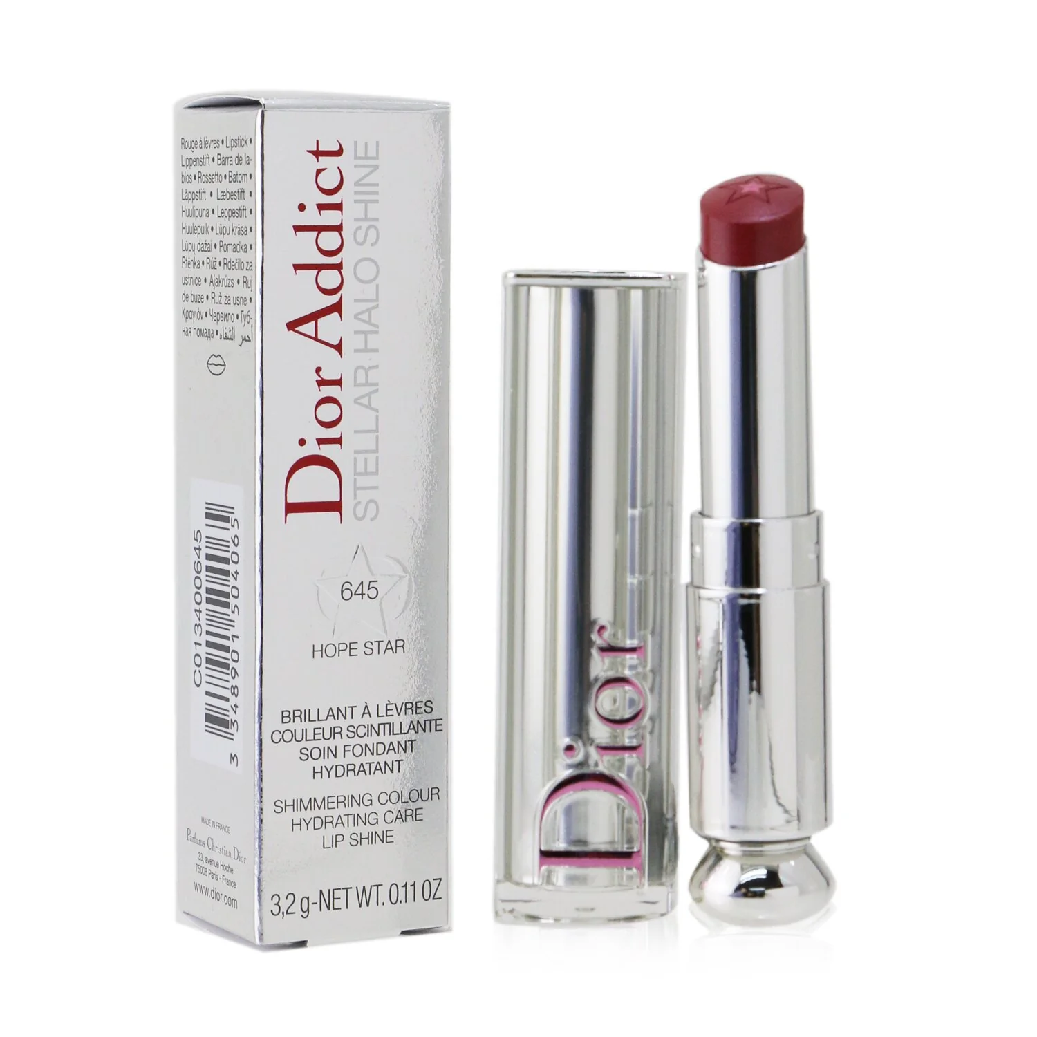 Christian Dior Dior Addict Stellar Halo Shine Lipstick - # 563 Adored Star  3.2g/0.11oz