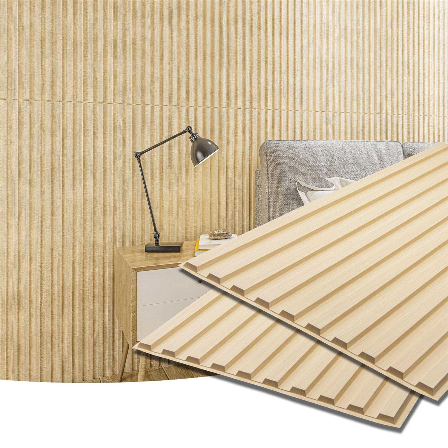 Art3d 2 x 4 ft Drop Ceiling Tiles,Slat Design 3D Wall Panels,Pack of 12