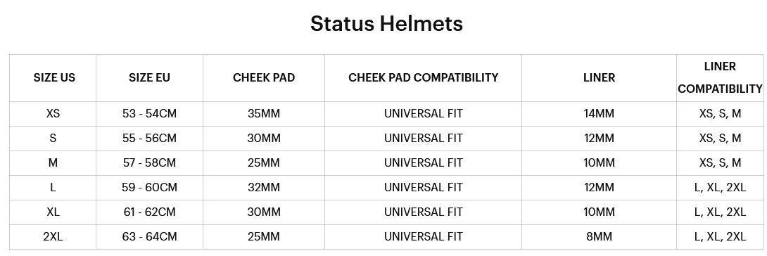 100% Status Helmet Carby/Charcoal, M