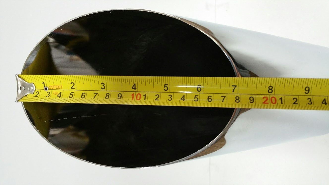 Angle Cut Stainless Steel Exhaust Tip 2.5" Inlet 5" Outlet 17" Pack of 2
