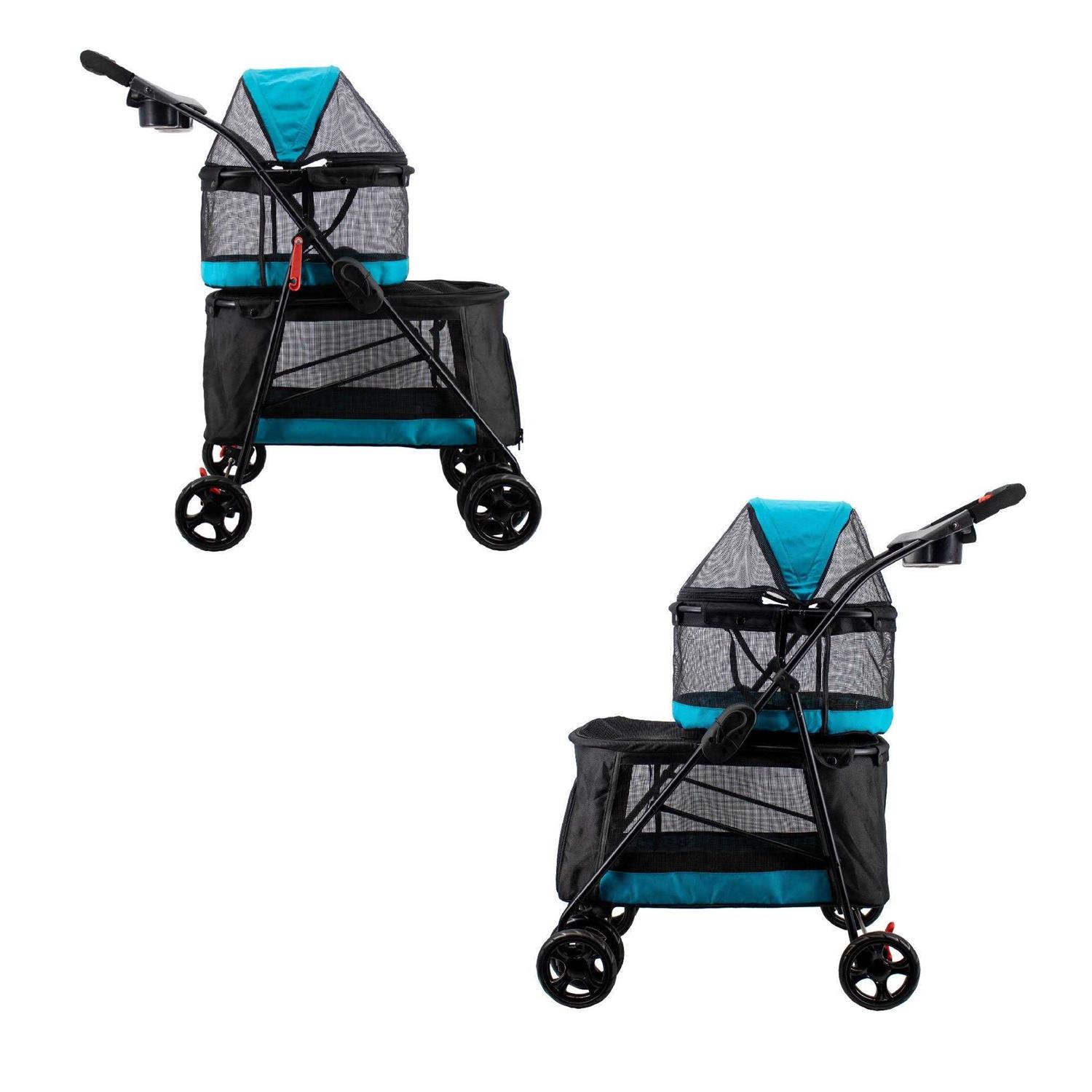 Petique Double Decker Pet Stroller - Pet Supplies online store