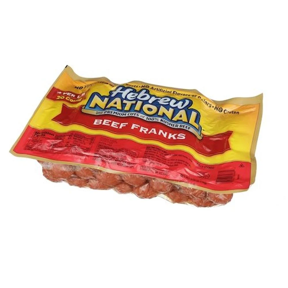 Hebrew National 4:1 Beef Frank, 5 Pound -- 4 per Case.