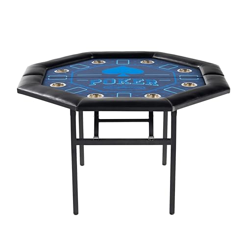 Barrington Poker Multiple Styles Folding Poker Table & Poker Table Top/Dining Table Collection, Durable Padded Rail Tables with Felt Playing Surface