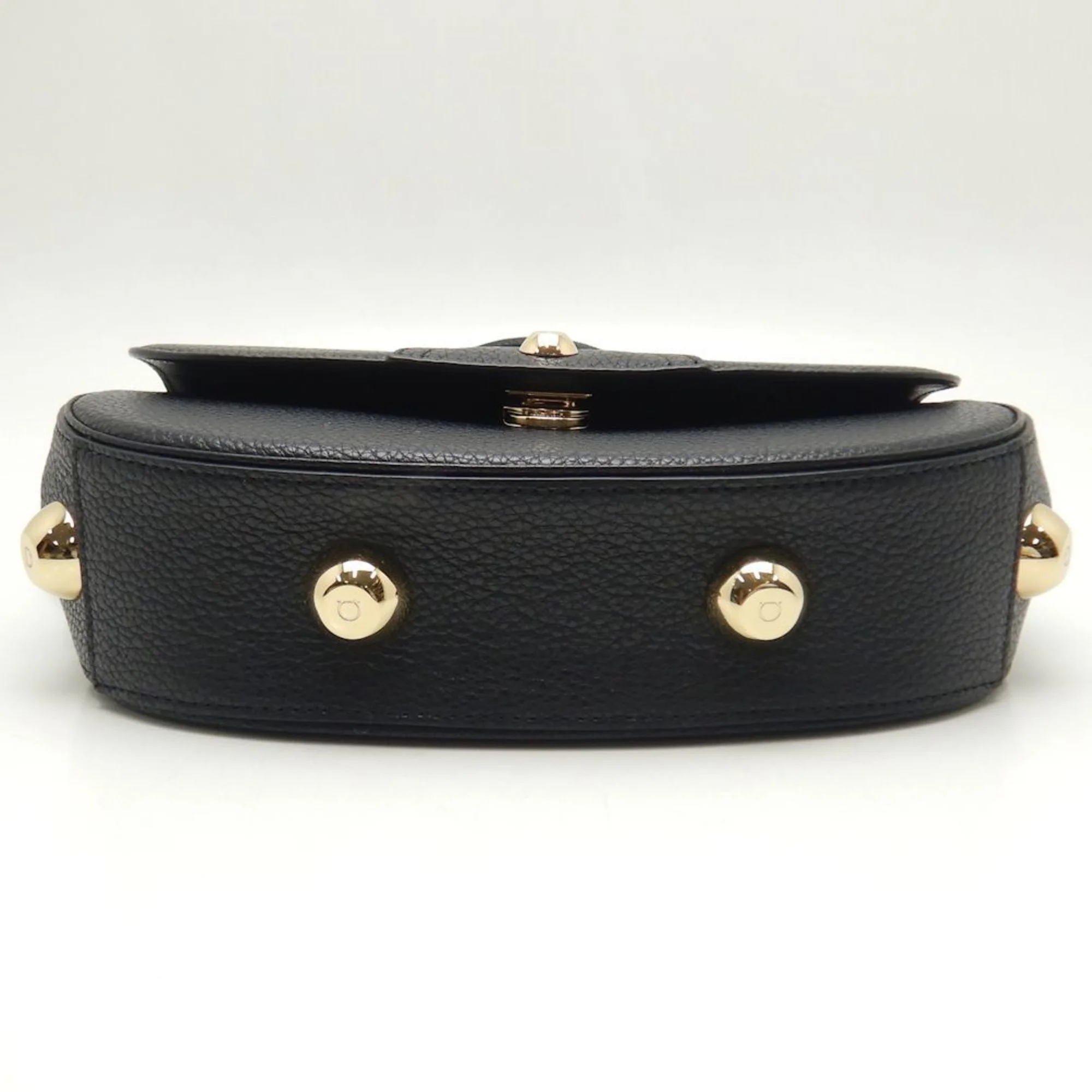 Pre-Owned Salvatore Ferragamo 2WAY 0754149 Handbag Calf Black 250330 (Like New)