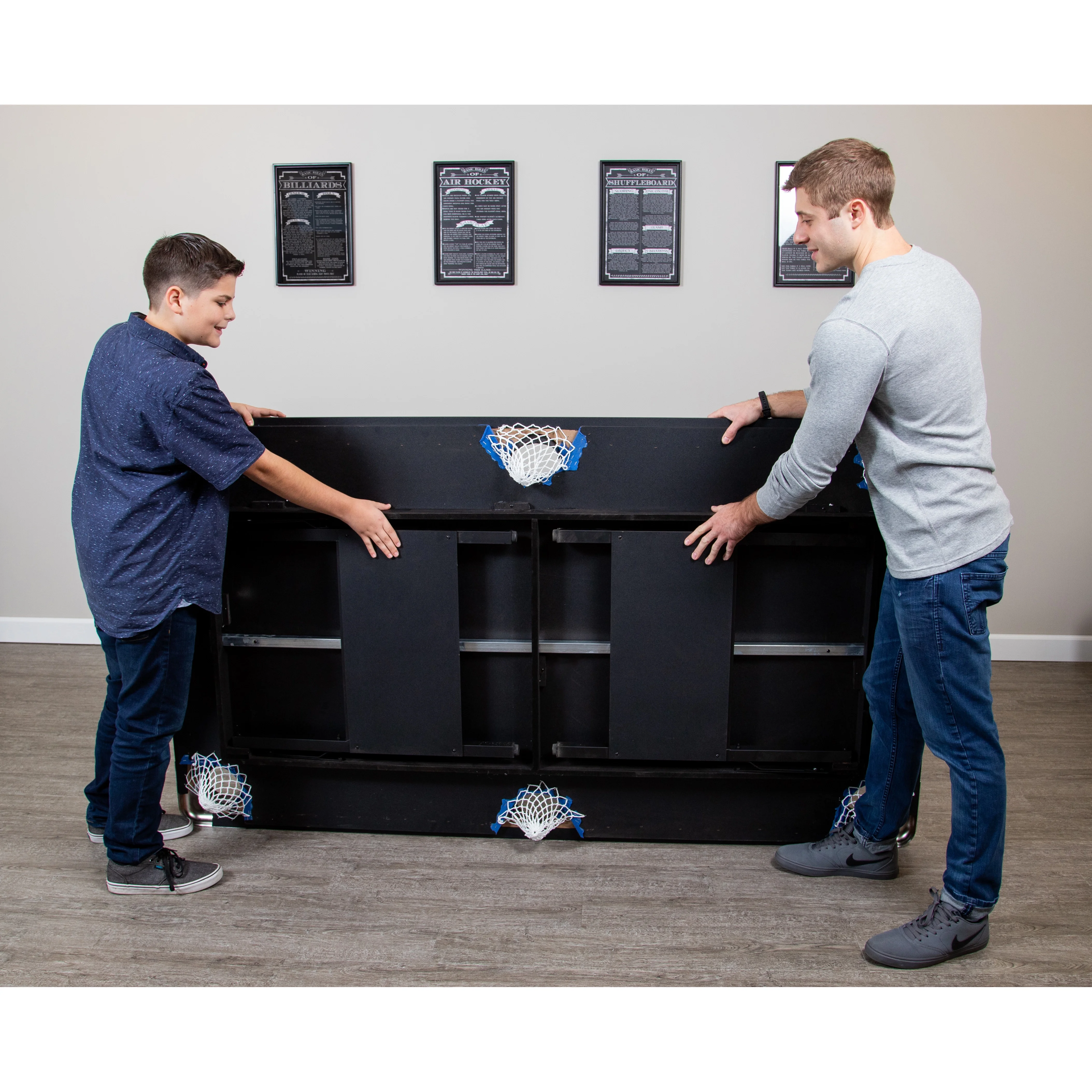 Hathaway Fairmont Portable, Folding 6 ft. Pool Table, Blue Felt, 43.25 in. W